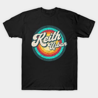 name keith urban in color circle T-Shirt